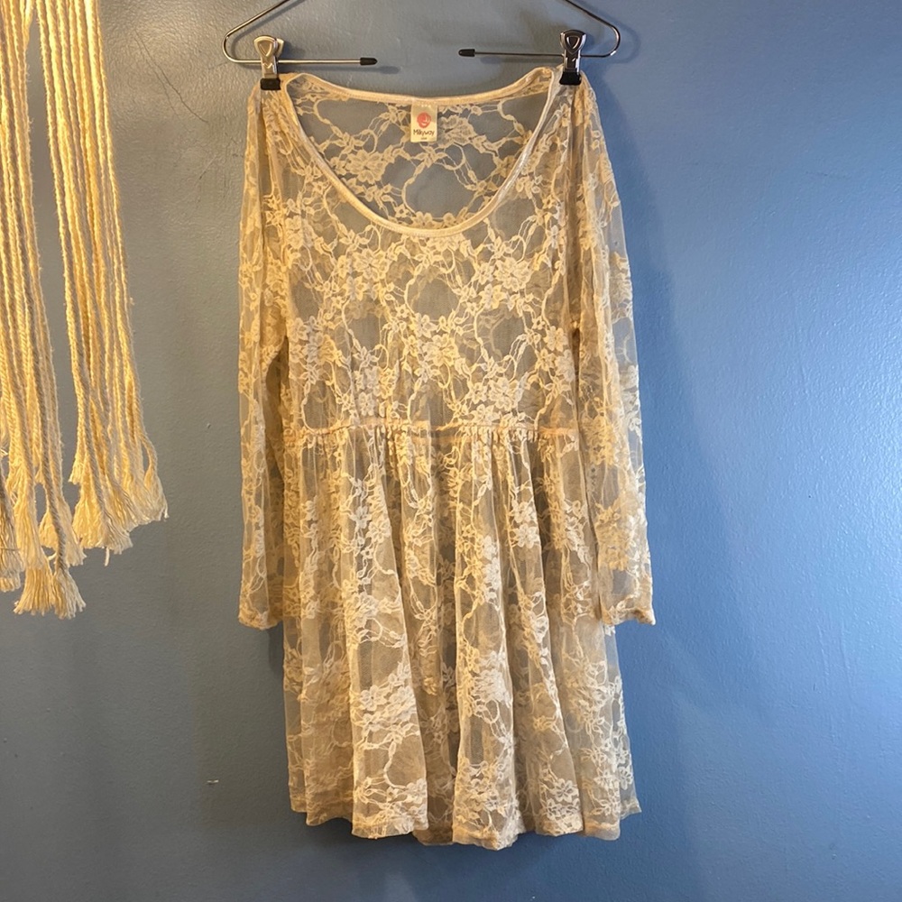 Lace mini dress